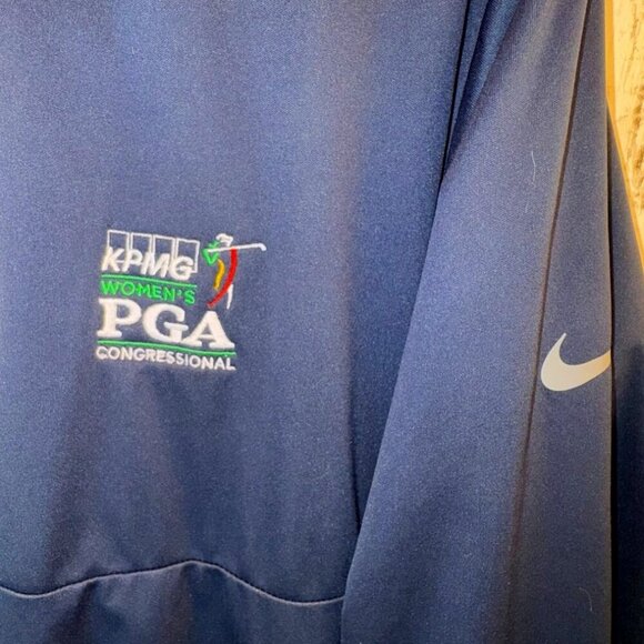 Nike Storm Fit Golf PGA Congressional Jacket Mens Size L Blue - Picture 2 of 7